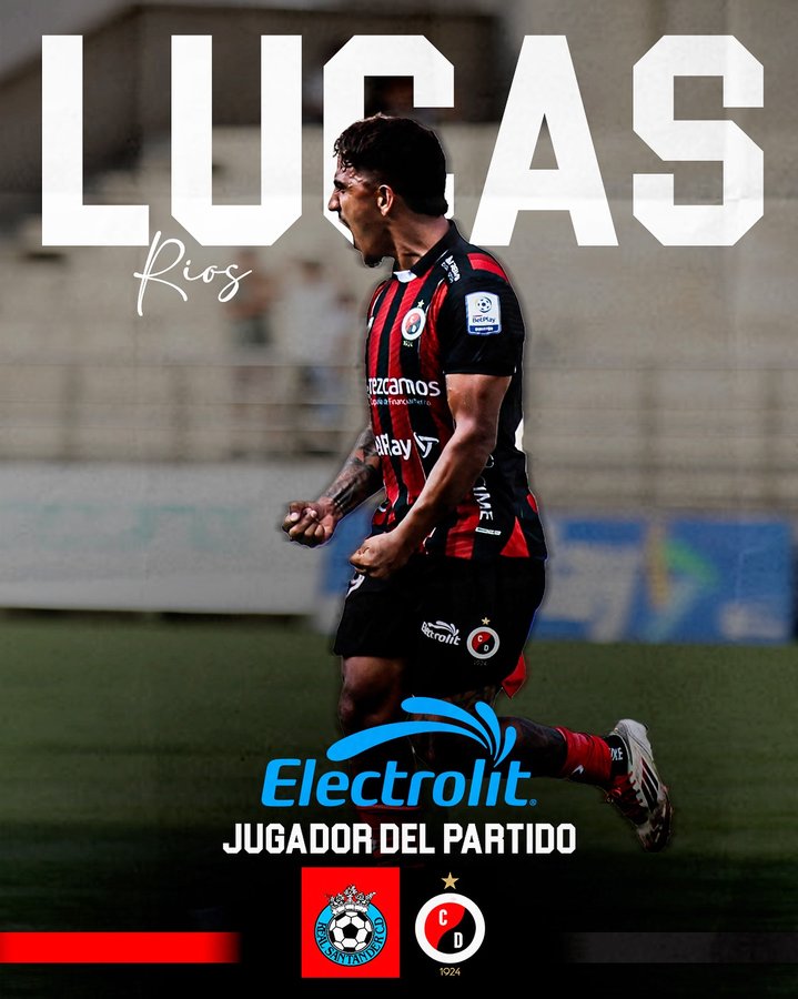 Instagram post by @cucutaoficial for Electrolit. Caption reads: [...] como el jugador del partido....