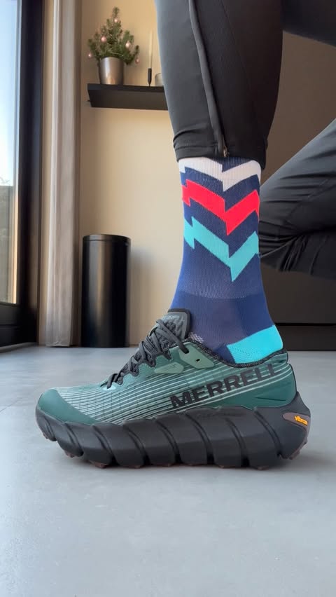 Instagram post by @trailrunnerharm for Merrell. Caption reads: M E R R E L L  M T L  A D A P T  M A T R Y X  the....