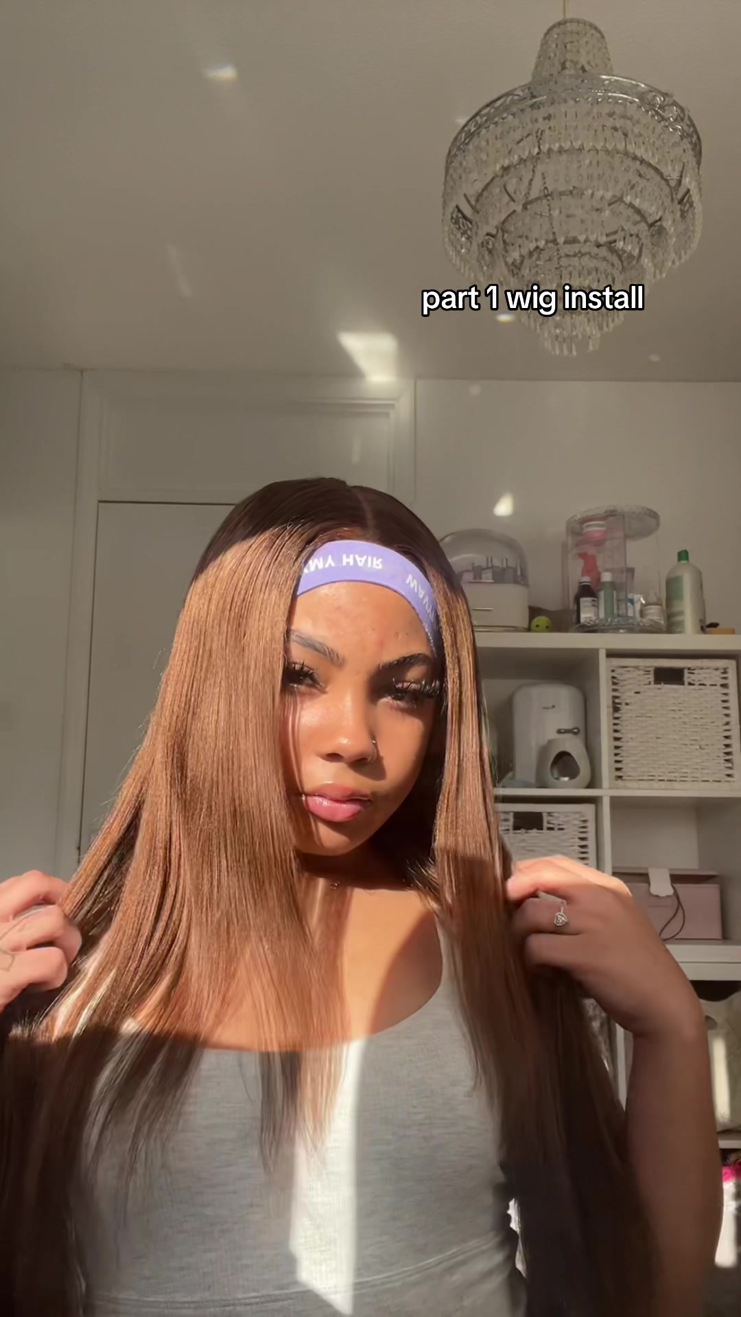 TikTok post by @xoxo.mashhhh for Wavymy Hair. Caption reads: link in bio for the wig guys🤎🤎    #wavymyhair....