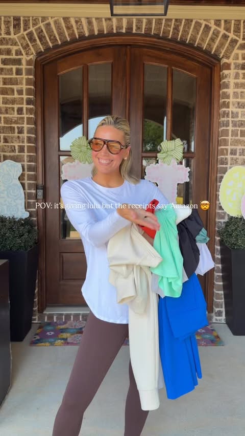 Instagram post by an influencer for Amazon. Caption reads: [...] lulu but the receipt says @amazon 🙌 Like....