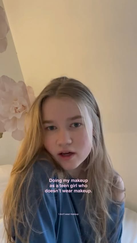 Instagram post by @jessicajohnson7_ for Tower 28 Beauty. Caption reads: Doing my makeup as a teen girl who doesn’t wear....