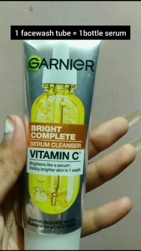 Instagram post by @riya.dekaa2 for Garnier India. Caption reads: This Viral Facewash is finally in India! 
New....