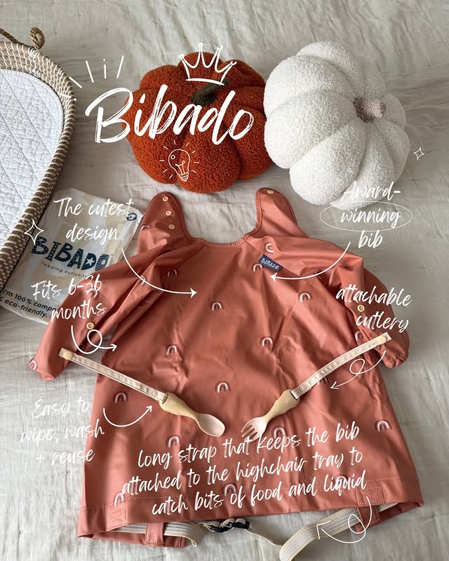 Instagram post by @vaidellia for Bibado. Caption reads: [...] Weaning SZN again 🥣✨
Which means the....