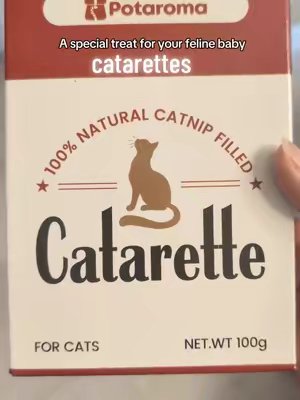 TikTok post by @ilovemymjk for Potaroma. Caption reads: [...] catnip filled treat for your kitty!....
