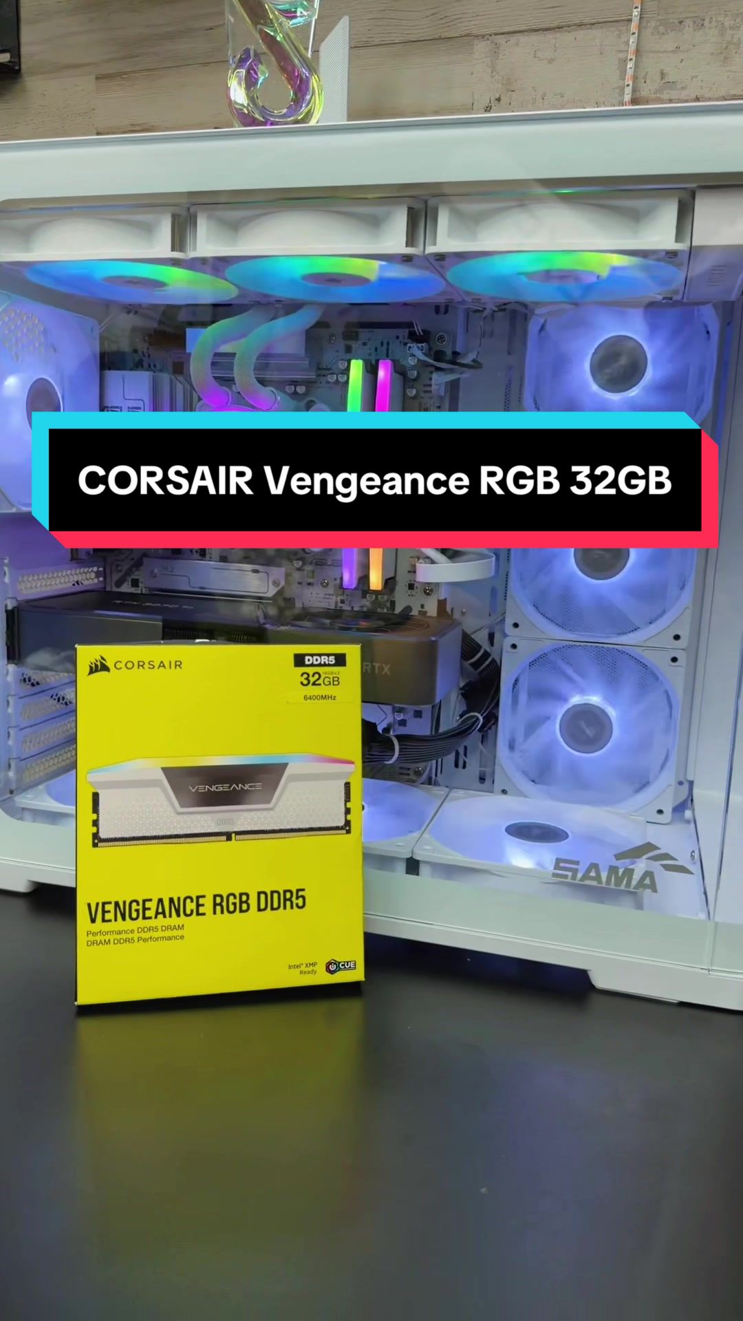 TikTok post by @hardwick606 for Newegg. Caption reads: [...] #pcbuild #ram #tiktokshopcreatorpicks....