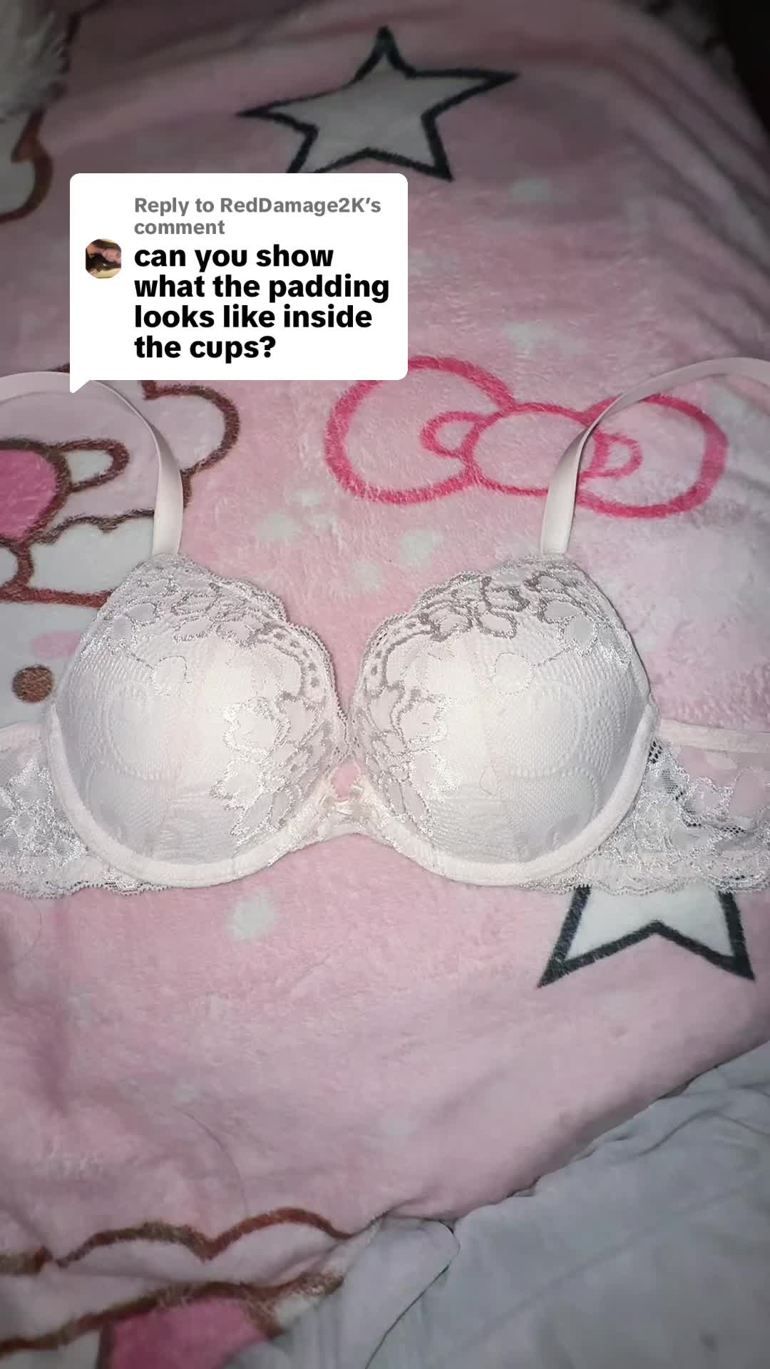 TikTok post by @phokyo for WingsLove. Caption reads: Replying to @RedDamage2K wingslove push-up lace....