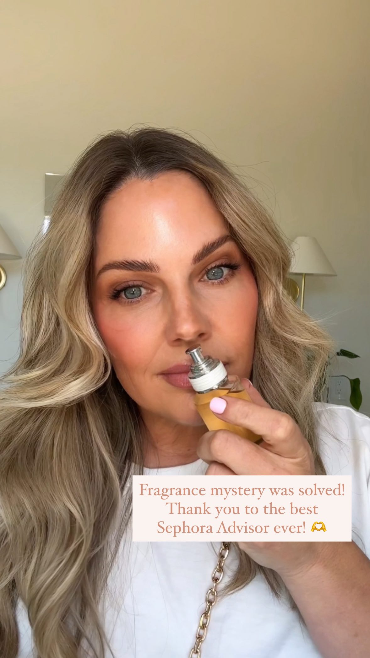 Instagram post by @stefaniefritzxo for Sephora. Caption reads: Sephora Beauty Advisor = part fragrance expert,....
