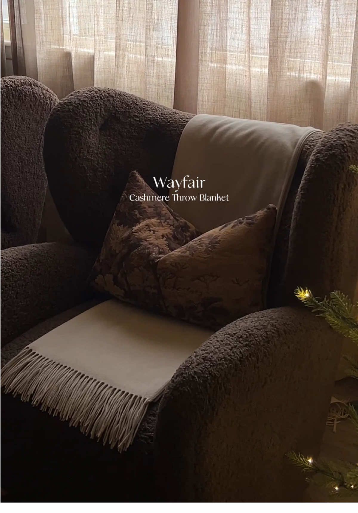 TikTok post by @enerlivin for Wayfair. Caption reads: @Wayfair CYBER WEEK SALES ARE HERE! December 3-7....