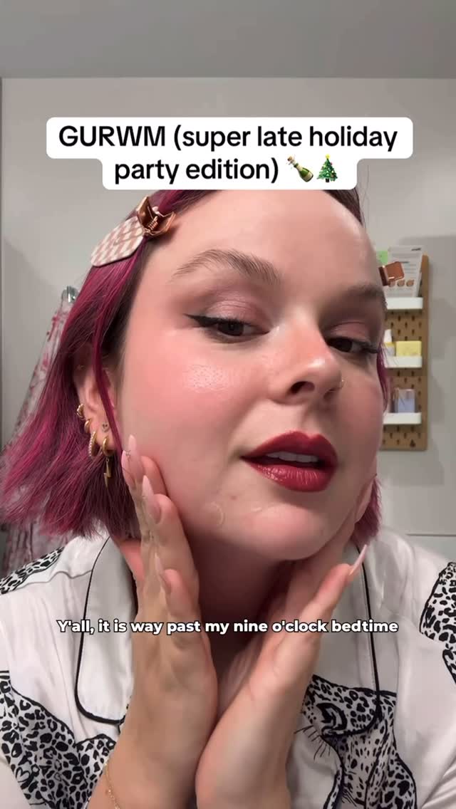 Instagram post by @hydrationceo for ALMAY. Caption reads: #ad Was so sad to wash this holiday look down the....