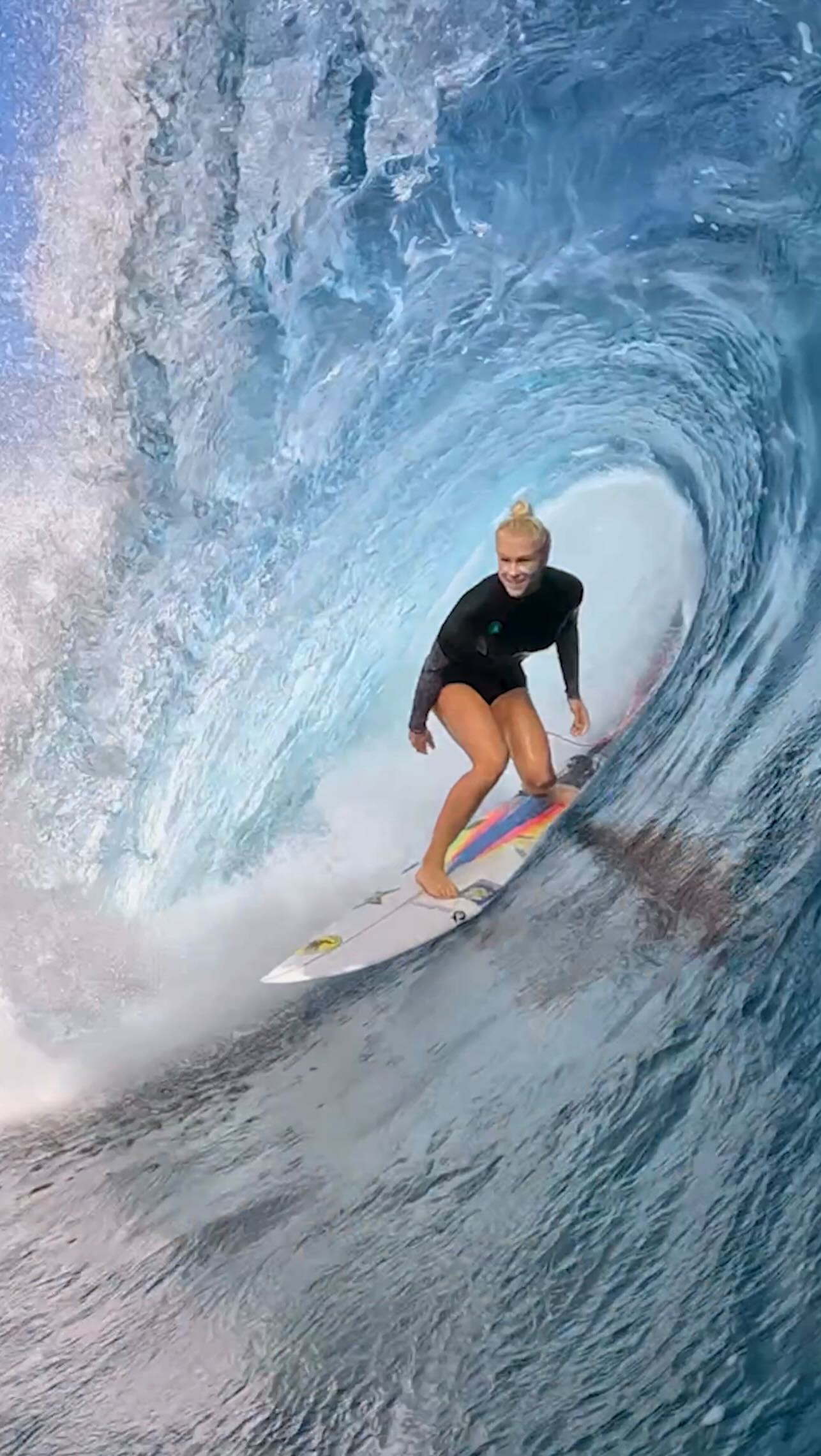 Instagram post by @tatiwest for Rockstar Energy. Caption reads: A story of perseverance, growth, and the pursuit....