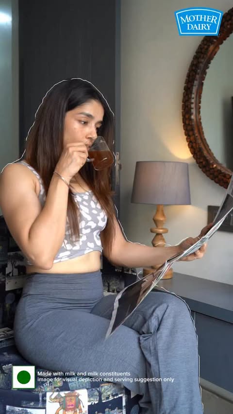 Instagram post by @jazzz987 for Mother Dairy. Caption reads: [...] things you genuinely enjoy. For me, Mother....