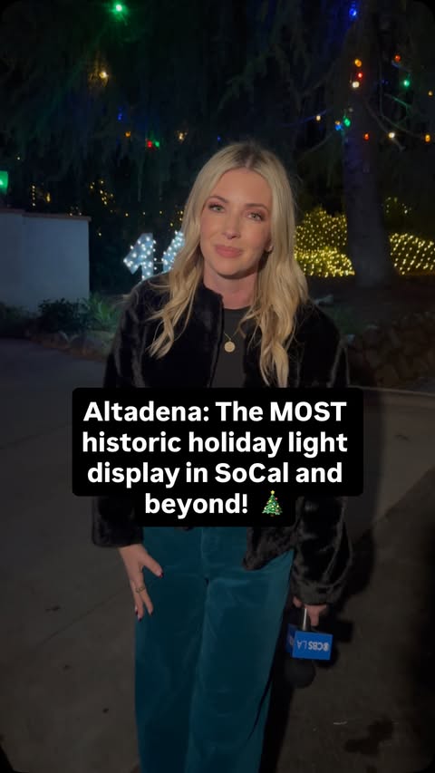 Instagram post by @evelyn_taft for CBS News. Caption reads: Tucked into Altadena is one of Southern....