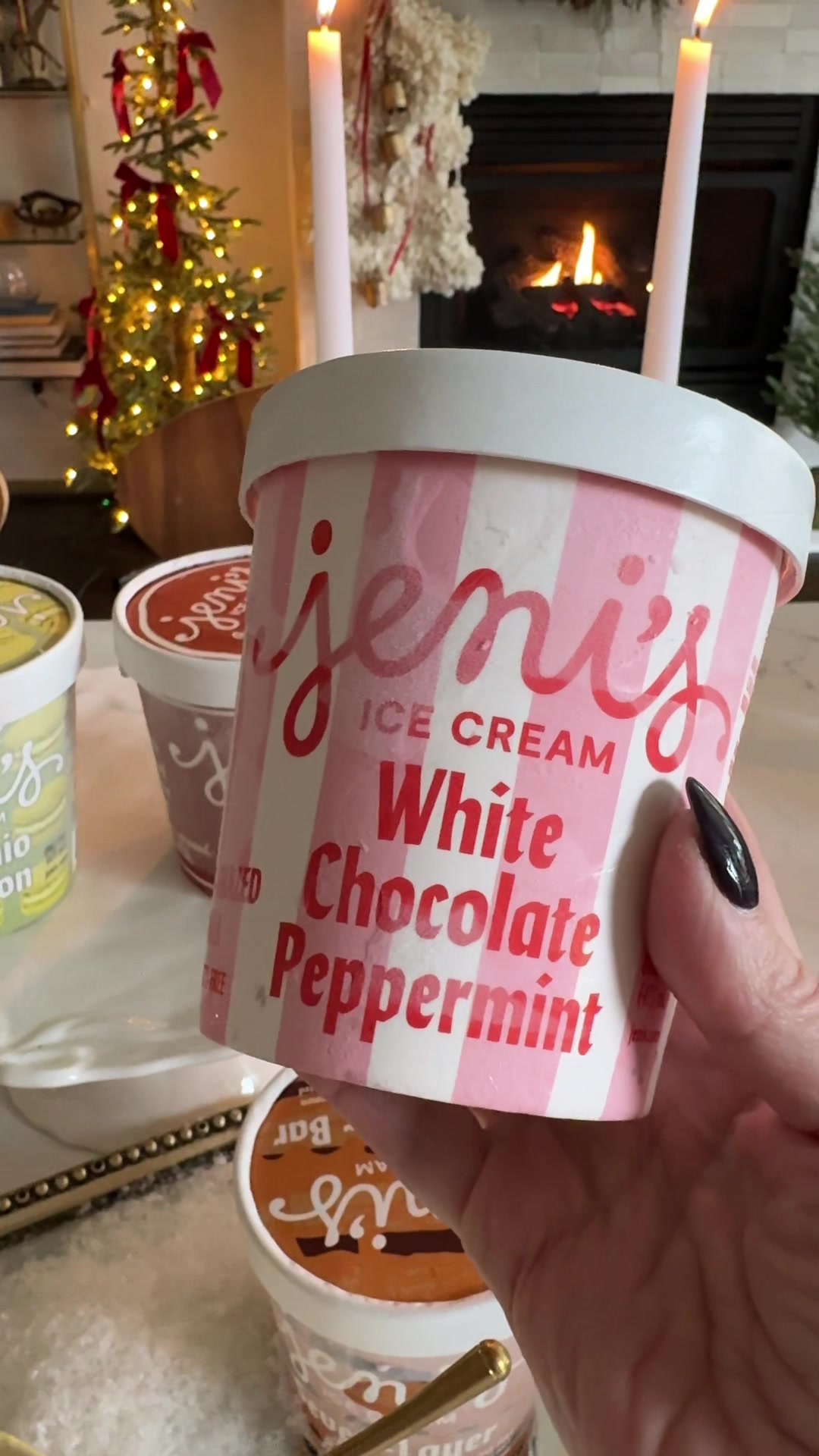 TikTok post by @cozyinchicago for Jeni's Splendid Ice Creams. Caption reads: #Jenispartner !!!Alert!!!🚨🚨@Jeni’s Splendid Ice....