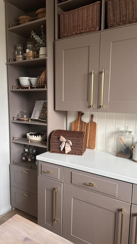 Instagram post by @mydreamhome_usplus6 for Rust-Oleum. Caption reads: Adding extra storage space to our kitchen…

I....