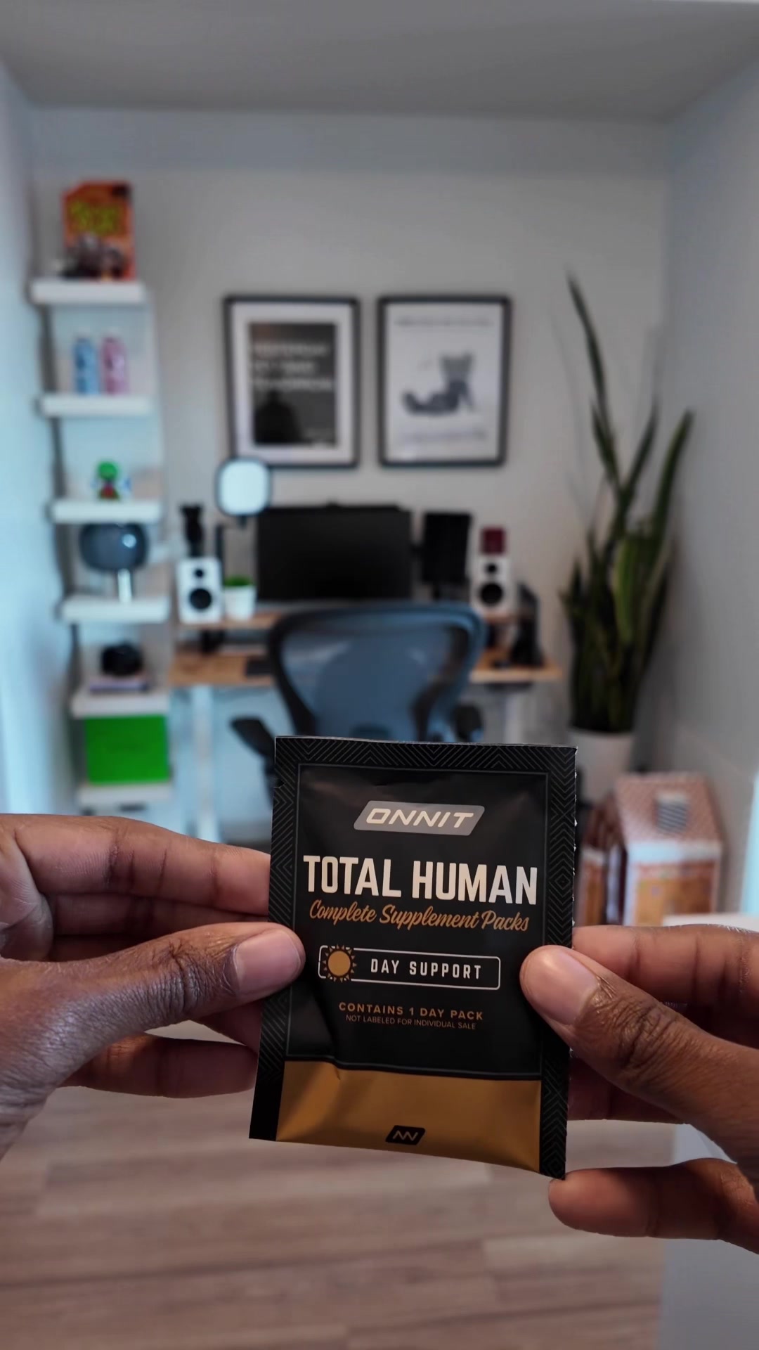 TikTok post by @emanboatengjr for Onnit. Caption reads: [...] day and level up my routine, I use @GET....