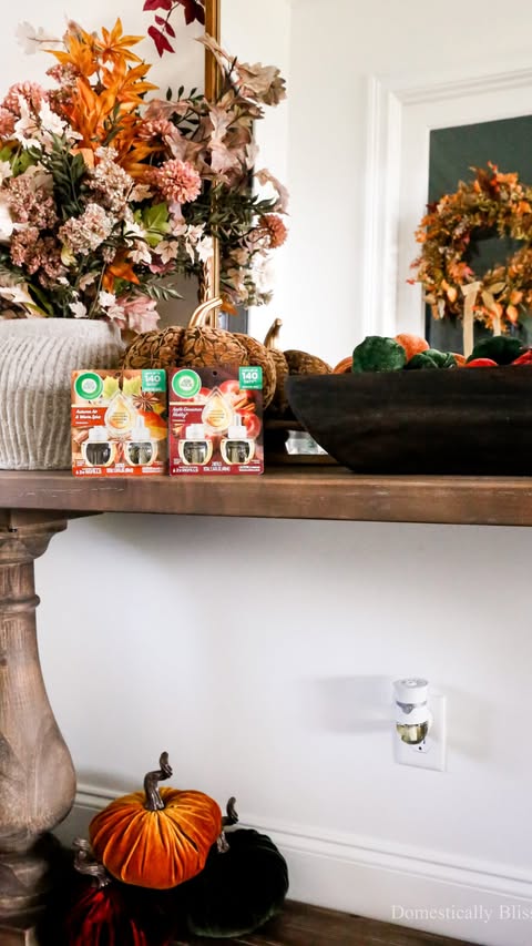 Instagram post by @domesticallyblissful for Air Wick US. Caption reads: #AirWickPartner What’s the easiest way to....