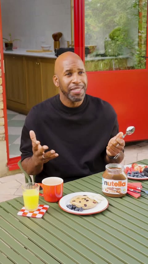 Instagram post by @djspoony for Nutella. Caption reads: [...] with just one heaped teaspoon (15g) of....