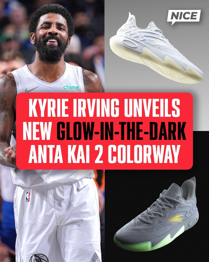 Instagram post by @kyrieslayup for Nice Kicks. Caption reads: [...] when everything’s on the line 🌟....