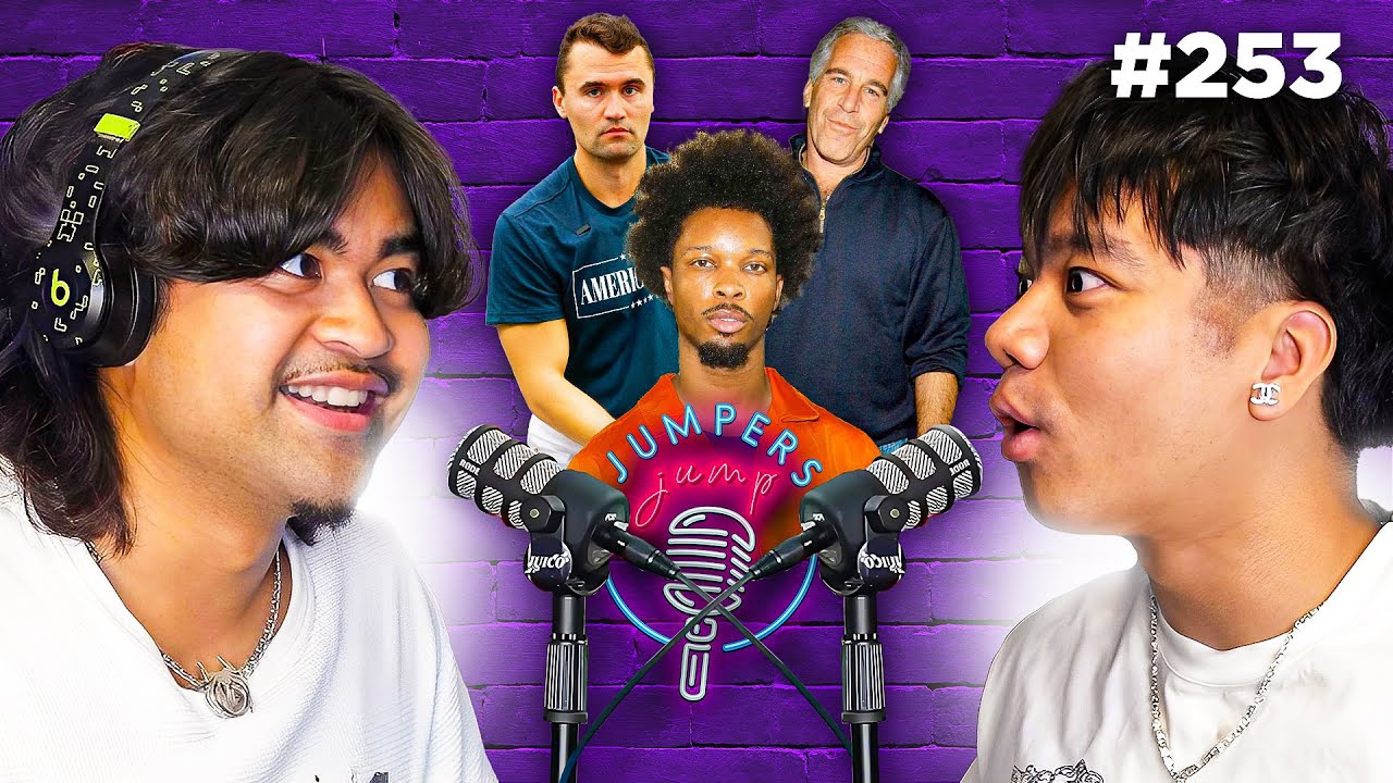 YouTube post by @jumpersjump for hims. Caption reads: THE D4VD MURDER MYSTERY, EPSTEIN EUGENICS THEORY &....