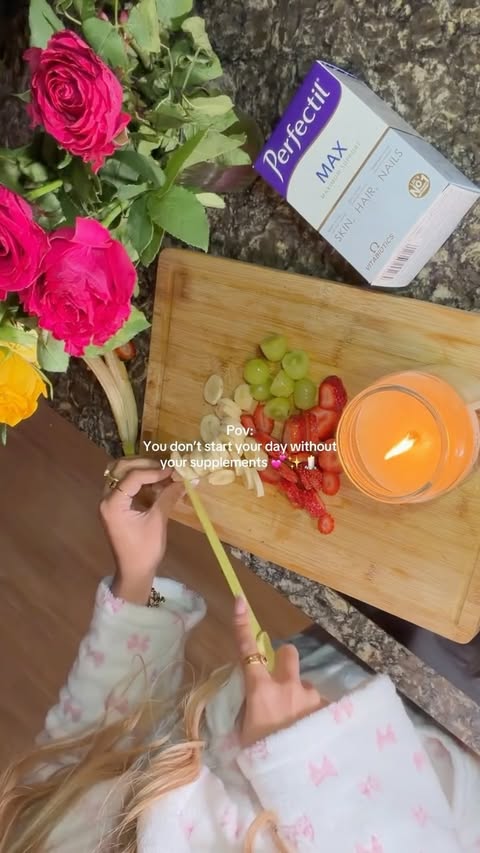 Instagram post by @kayenaatt for Perfectil. Caption reads: [...] Hair. Nails. Nourished daily with Perfectil....