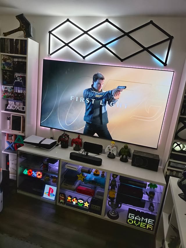 Instagram post by @sparda1981 for Nanoleaf. Caption reads: If these 4 games were on your backlog, which one....