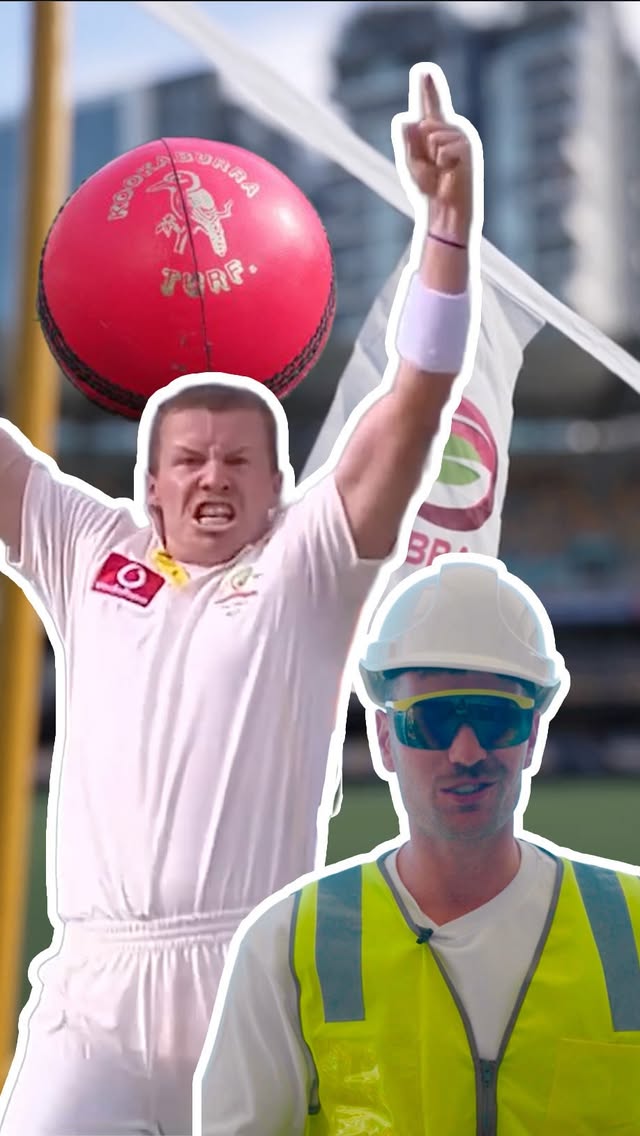 Instagram post by @cricketcomau for Qantas. Caption reads: [...] Test preview brought to you by the @qantas....