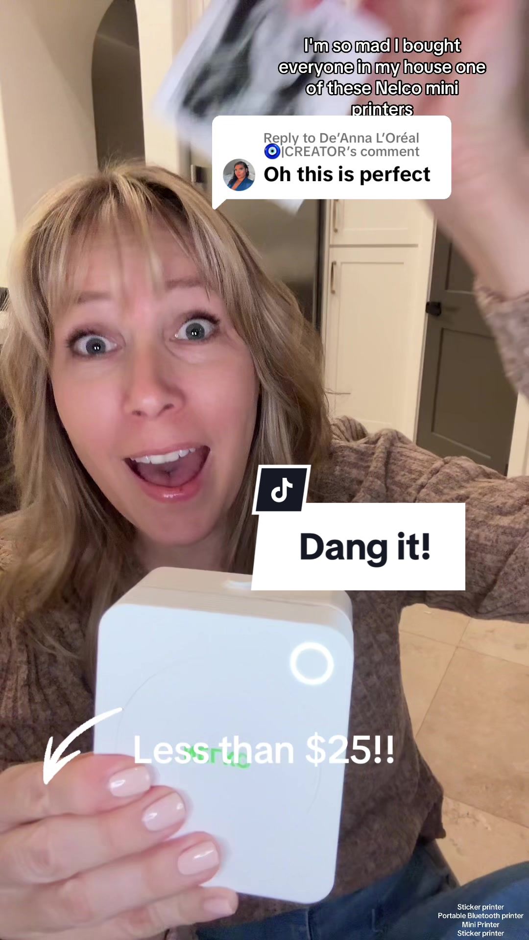 TikTok post by @every.day.im.ange for Nelko. Caption reads: [...] to @De’Anna L’Oréal🧿|CREATOR I want the....