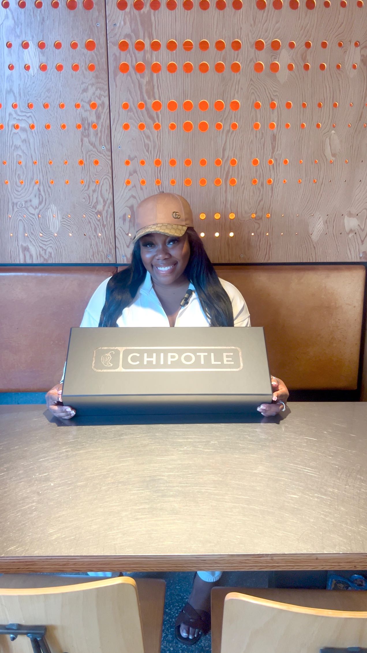 Instagram post by @cecemccrary for Chipotle. Caption reads: Unbox My Pr Package From Chipotle With Me.
Thank....