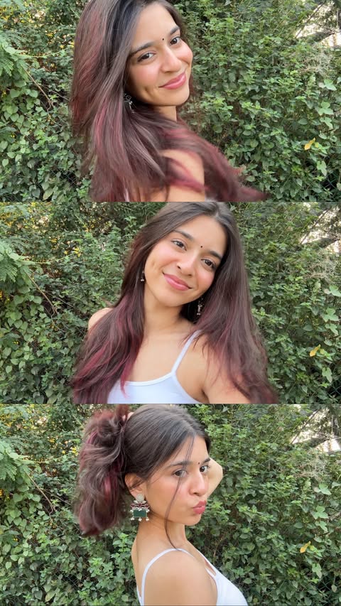 Instagram post by @divijapandeyy for BBlunt. Caption reads: needed a change 🤷‍♀️.