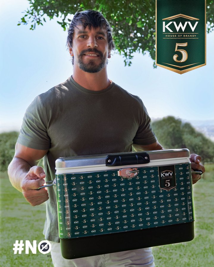 Instagram post by @ebenetzebeth4 for KWV Brandy. Caption reads: [...] drink responsibly.

#KWV5 #KWVBrandy....