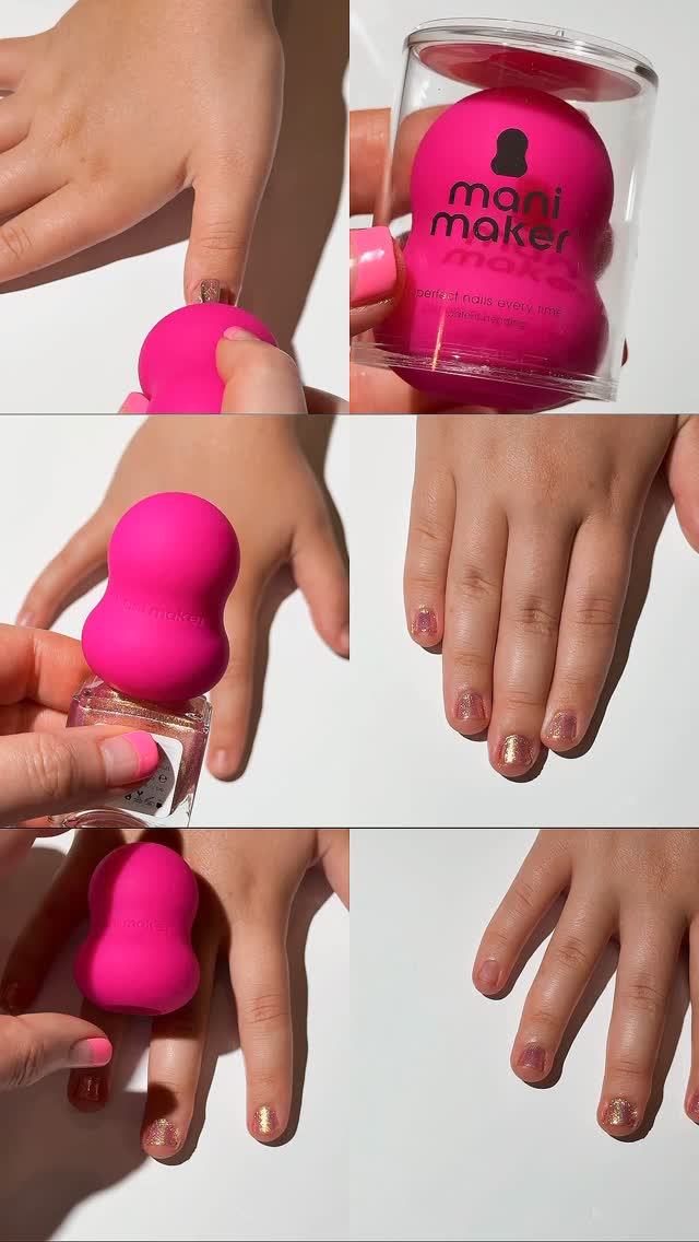 Instagram post by @shereviewsforyou for Dermelect. Caption reads: #ad @dermelect 

Trouble polishing your nails?....