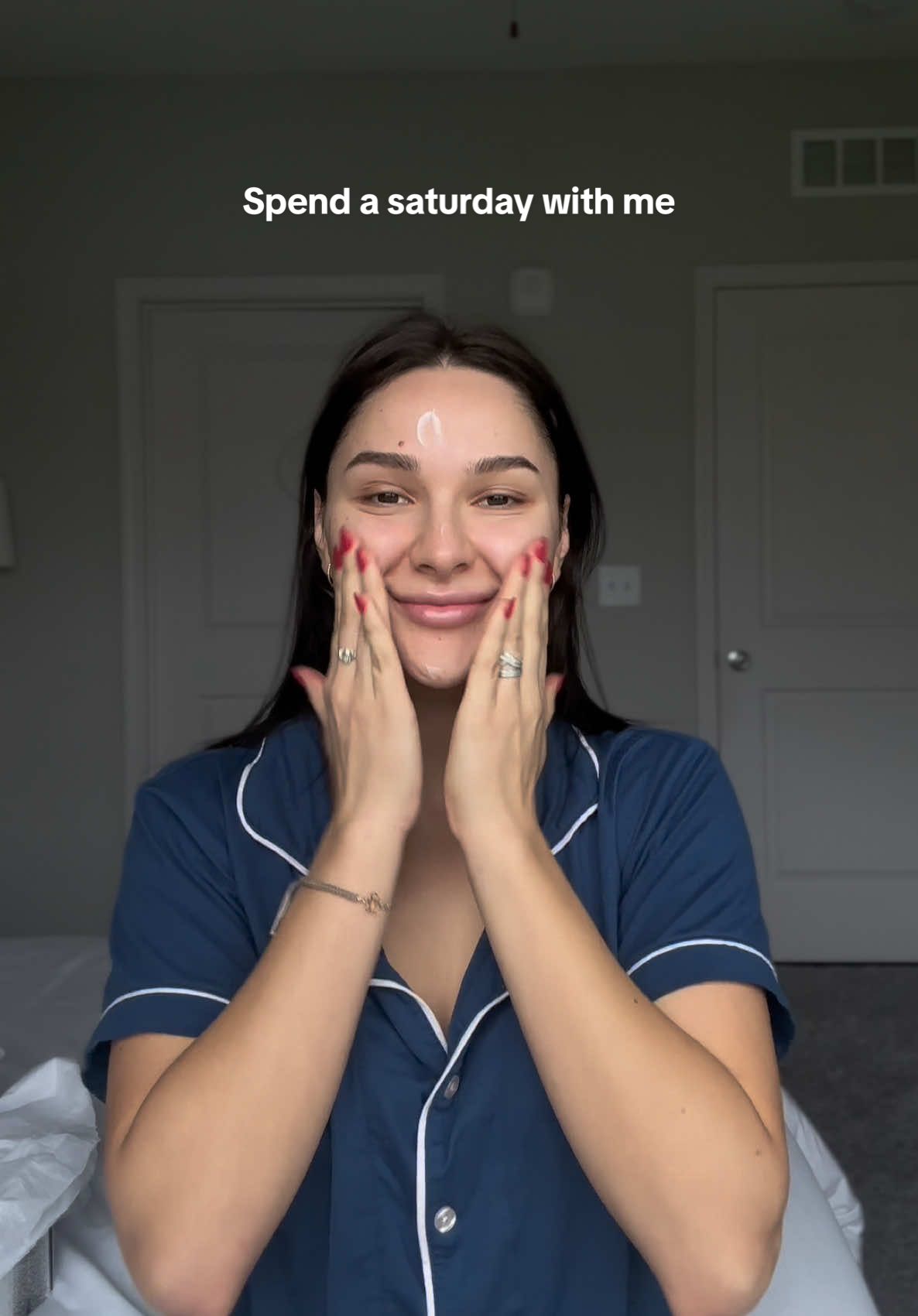 TikTok post by @roseenisor for Saint James Iced Tea. Caption reads: love my sats <3 @Kiehl's Since 1851 @Beekeeper's....