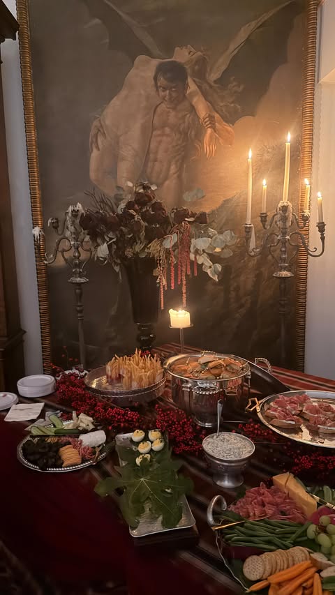 Instagram post by @demimarchese for 12th Tribe. Caption reads: My boss made us sign, but you know we might spill....