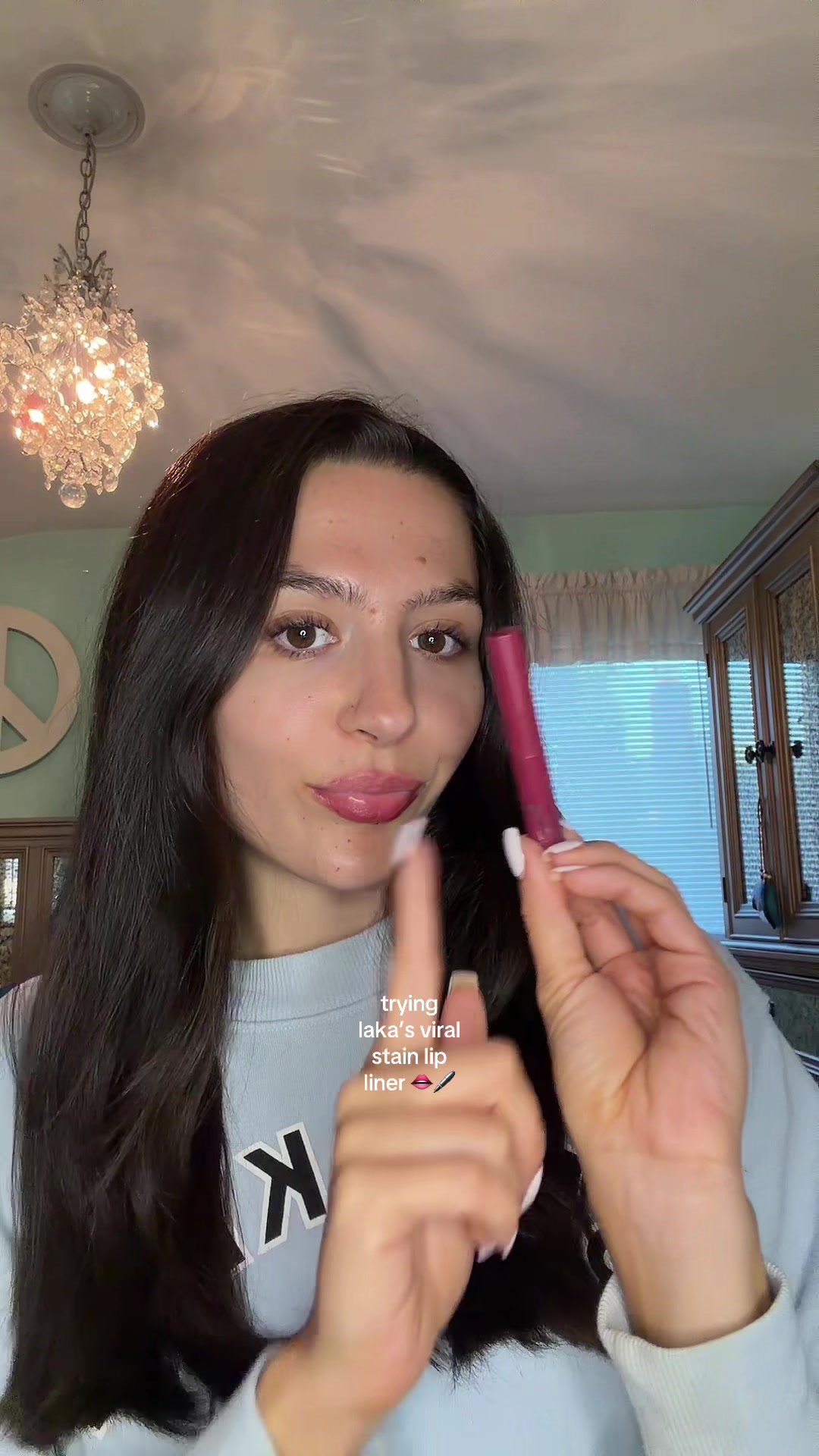 TikTok post by @alexxa_rosee for LAKA. Caption reads: @Laka US stain lip liner is @Cardi B’s fave for....