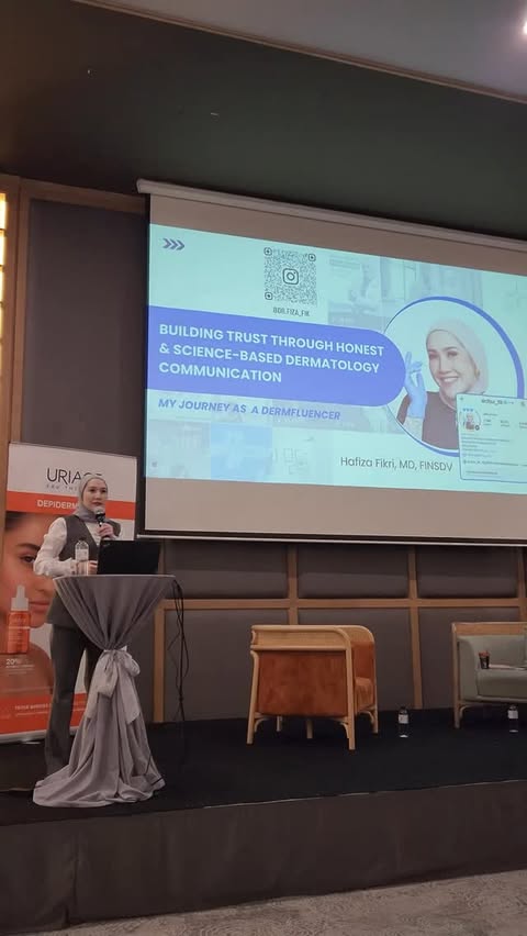 Instagram post by @dr.fiza_fik for Uriage. Caption reads: Thank you for the invitation and beautiful moments....