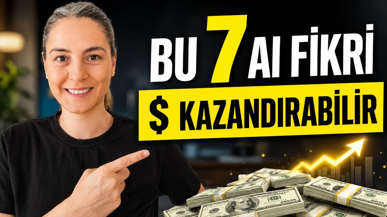 YouTube post by @ulviyesuna for Invideo Creators. Caption reads: 7 AI Side Hustle Ideas to Make Your First Dollar....