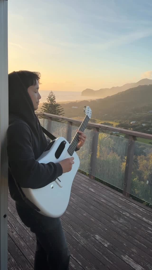 Instagram post by @samnakamuraa for LAVA MUSIC. Caption reads: Tender sunset feels with @lavamusicofficial Lava....