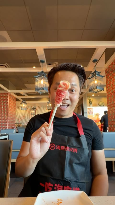 Instagram post by @foodwithmichel for Haidilao US. Caption reads: @haidilao_us $19.99 IRVINE SPECIAL?! Pick 1 of 4....