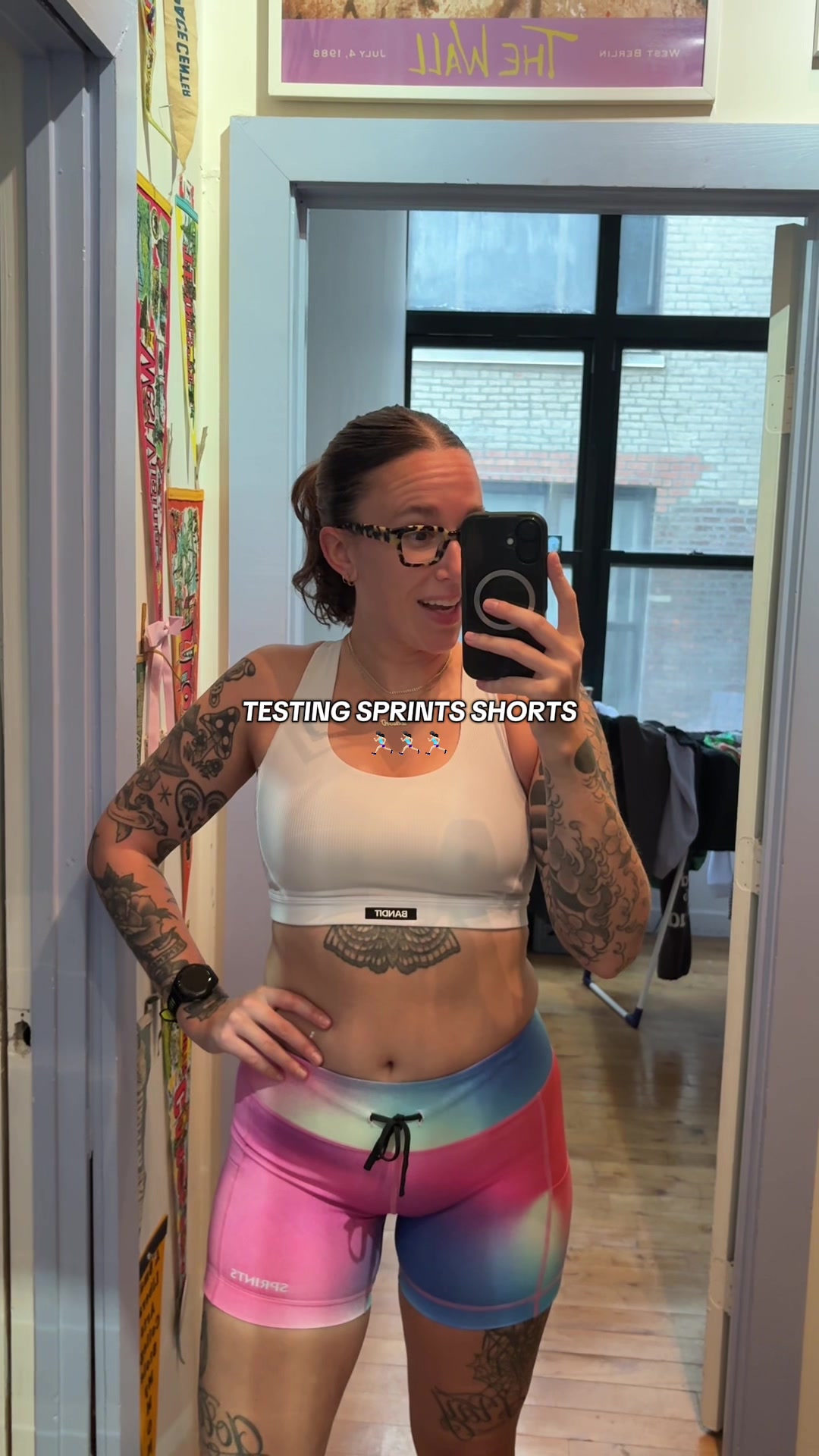 TikTok post by @sydney_s1995 for GetSprints. Caption reads: I’M OBSESSEDDD WITH THESE SHORTS FROM @Sprints....