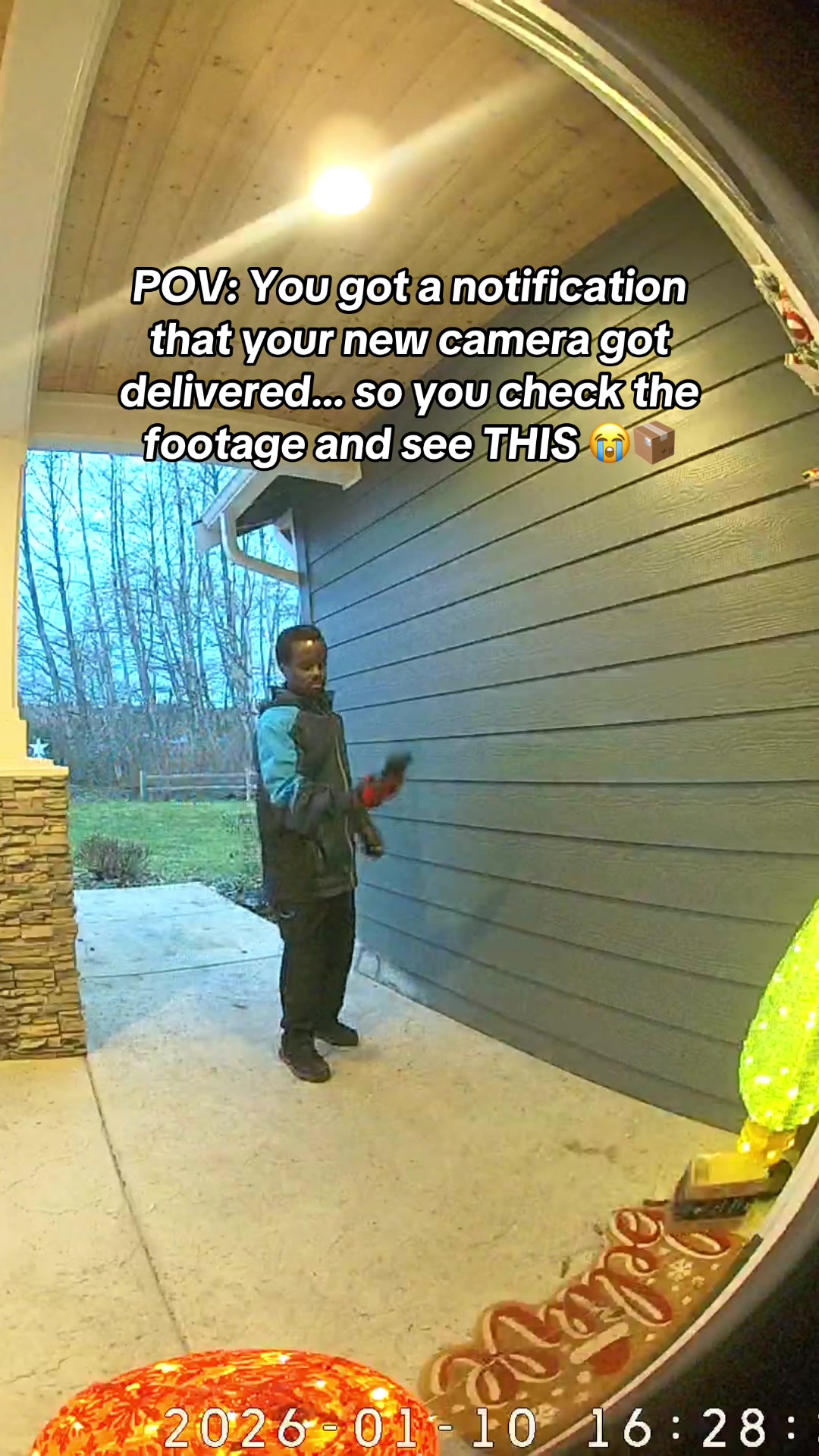 TikTok post by @nikkiyef for Wyze. Caption reads: Shoutout to @Wyze for letting me watch my....