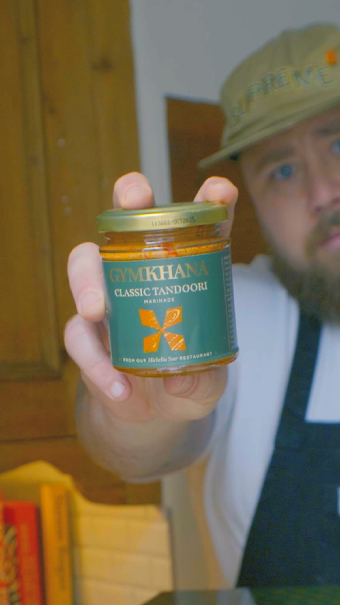 Instagram post by @theleglesslamb for Gymkhana Fine Foods. Caption reads: Beautifully charred lamb skewers with the help of....