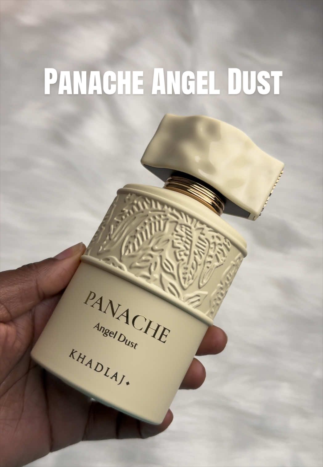 TikTok post by @neuzanuxa for French Arabian Perfumes. Caption reads: Panache Angel Dust by @Khadlaj Perfumes Bought at....