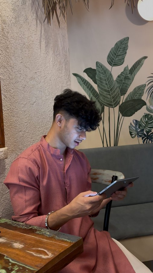 Instagram post by @ayuushhh_10_ for OnePlus. Caption reads: ✨Big screen, bigger celebrations – enjoy every....