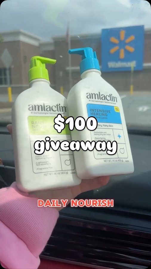 Instagram post by @queen.tay for AmLactin. Caption reads: [...] it!
 
Most lotions only hydrate, but....