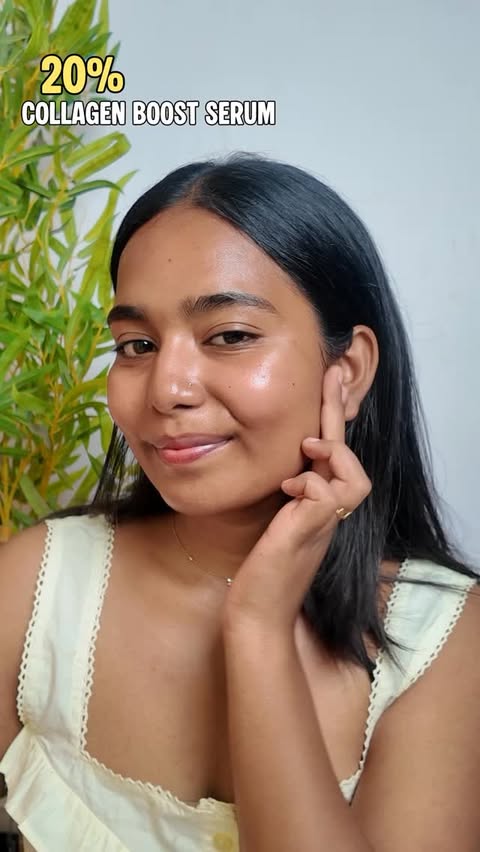 Instagram post by @brownypriya for Hyphen. Caption reads: [...] . . . . . #skincare #glowingskin #serum....