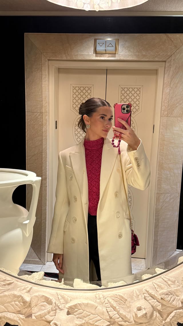 Instagram post by @madeleinecwhite for T-Mobile. Caption reads: This might be my favorite @tmobile Club Magenta....