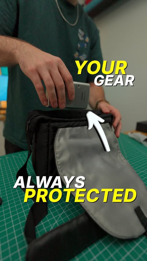 Instagram post by @positivepressureos for UGREEN. Caption reads: [...] your gear is always trackable ⚽️ 🌎 •....