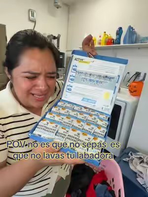 TikTok post by @deyaramirez238 for ACTIVE. Caption reads: @USEACTIVE #washermachine #useactive [...].