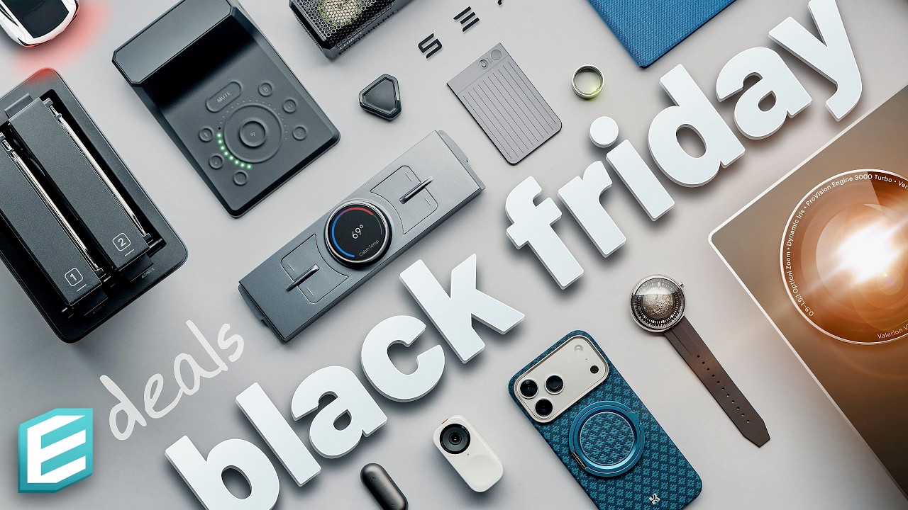 YouTube post by @ThisIsE for CIGA Design. Caption reads: The Best Tech to Grab This Black Friday.