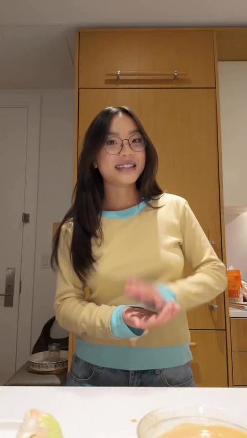 Instagram post by @eatingalonediaries for Crate and Barrel. Caption reads: Day 18/25 cooking until Christmas!! Summer rolls....